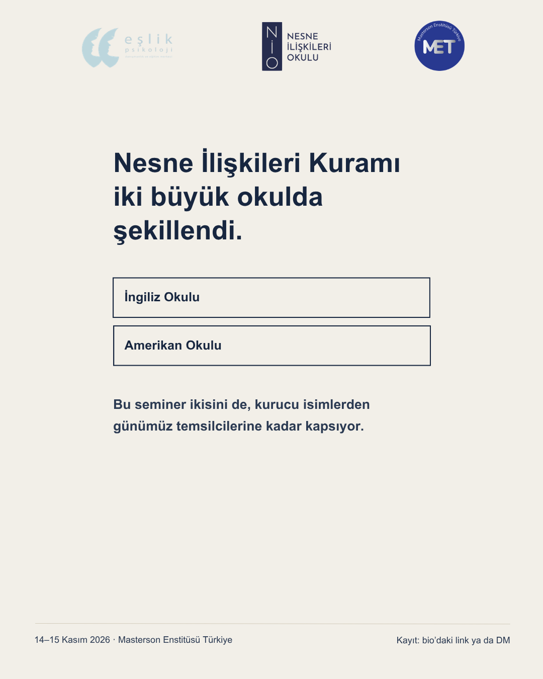 NESNE İLİŞKİLERİ SEMİNERİ
